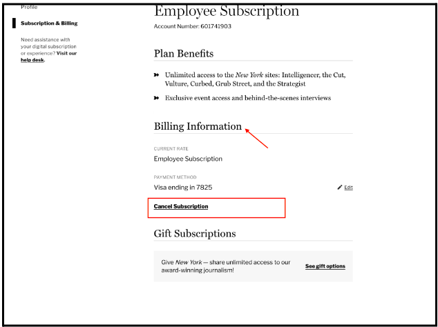 How to cancel Ring subscription